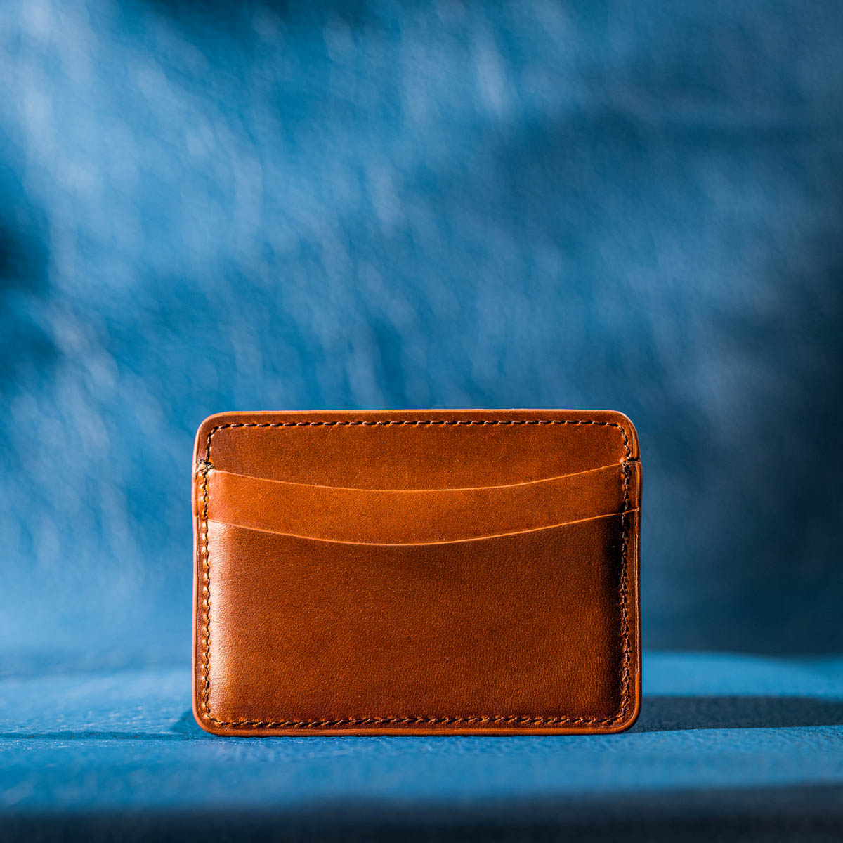 Wallet in Orange Calfskin