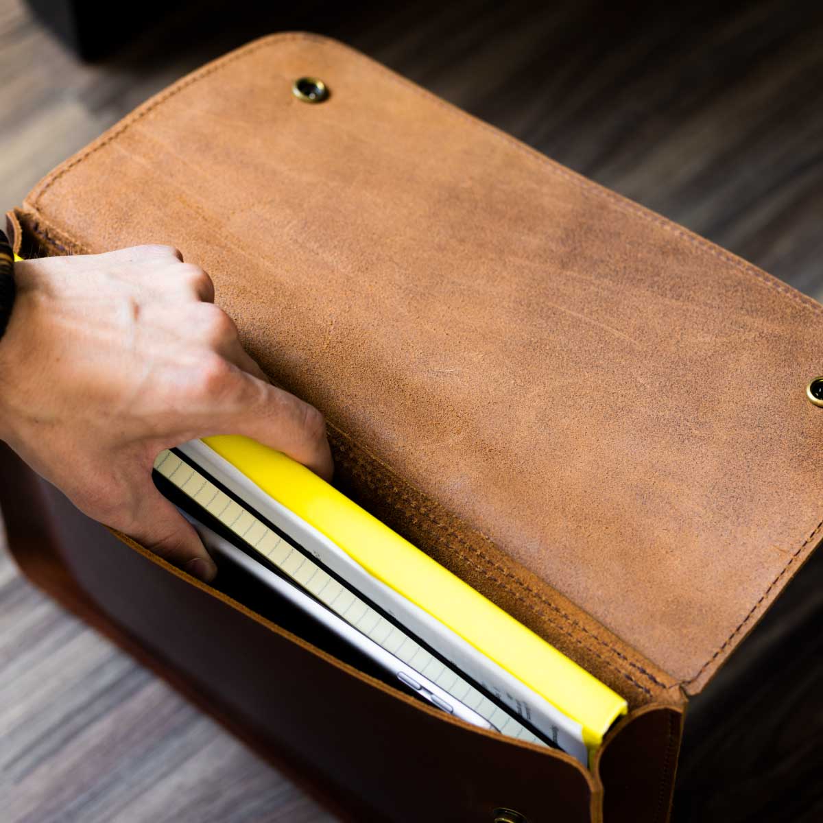 Fashion Professional Document Folder Leather File Business Bag