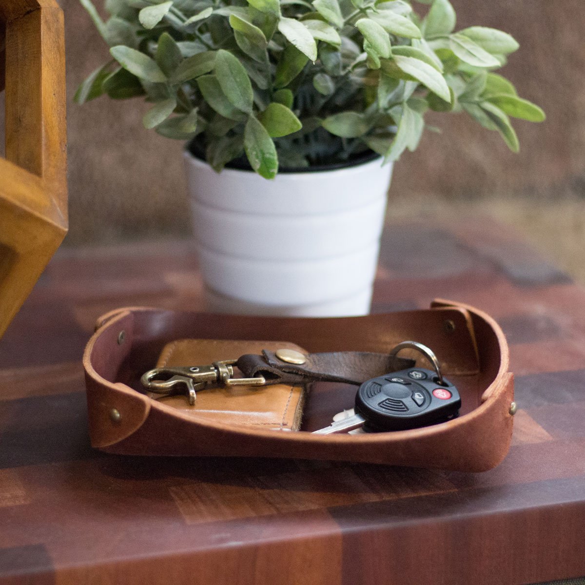 Leather Valet Trays  Leather Home Goods made in the USA by KMM & Co.