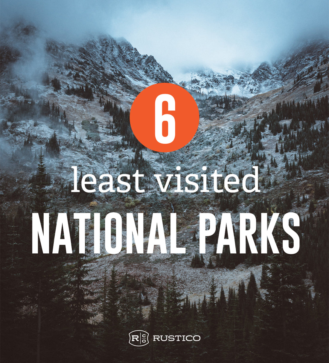 Least visited national parks