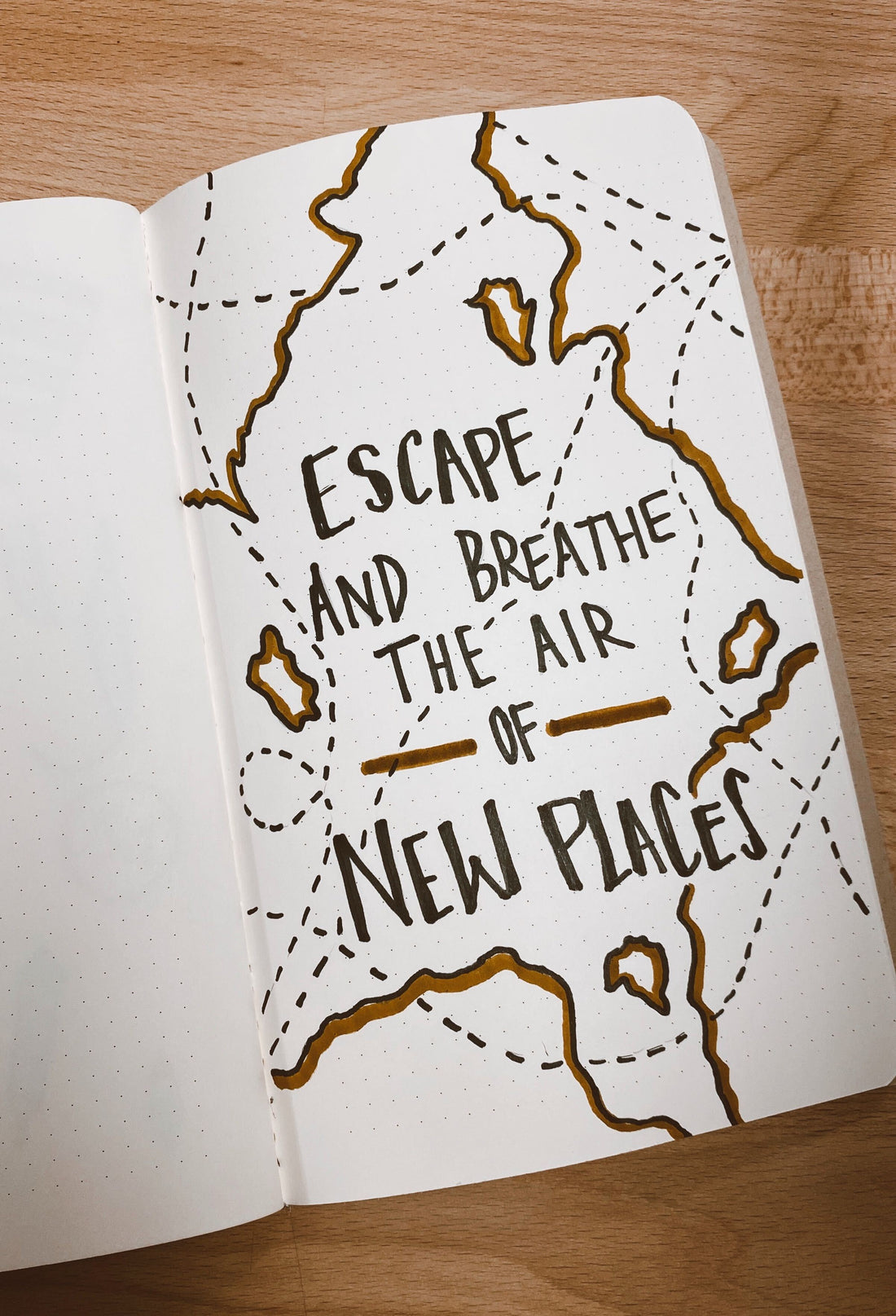 breathe the air of new places