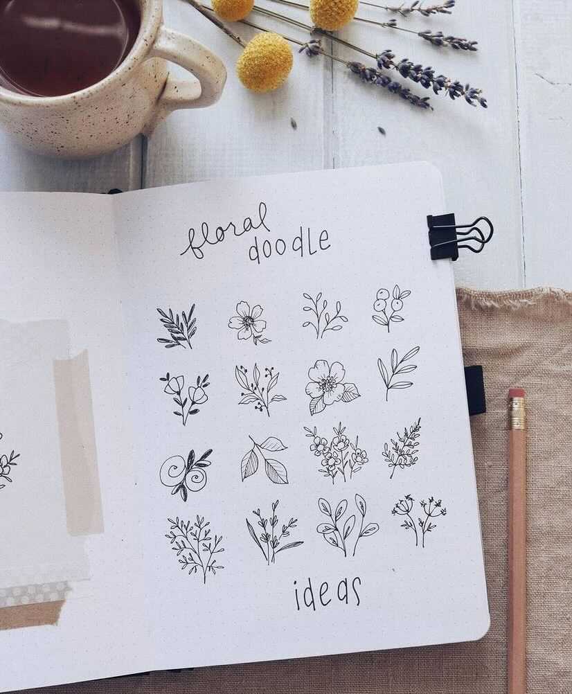 floral doodles