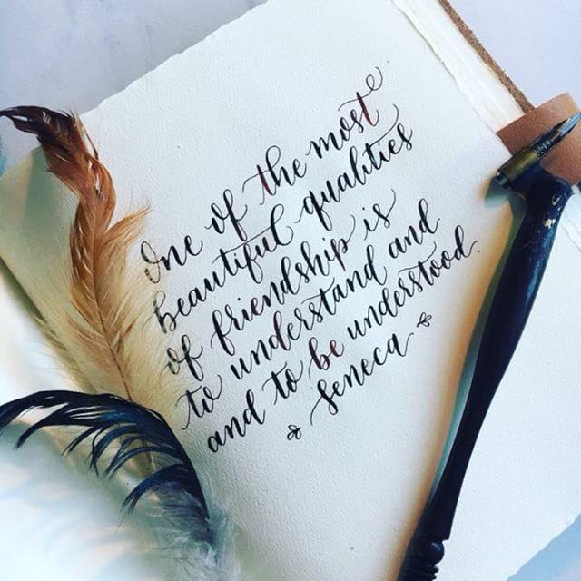 journal prompt leather calligraphy