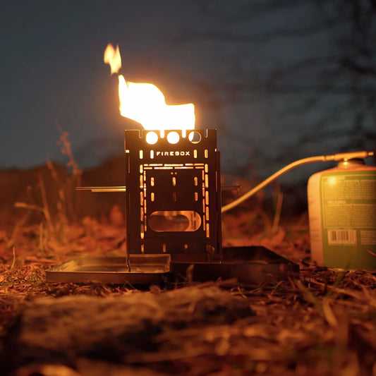Wood Flame Gas Burner