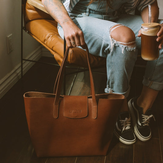 Leather Classic Tote Bag