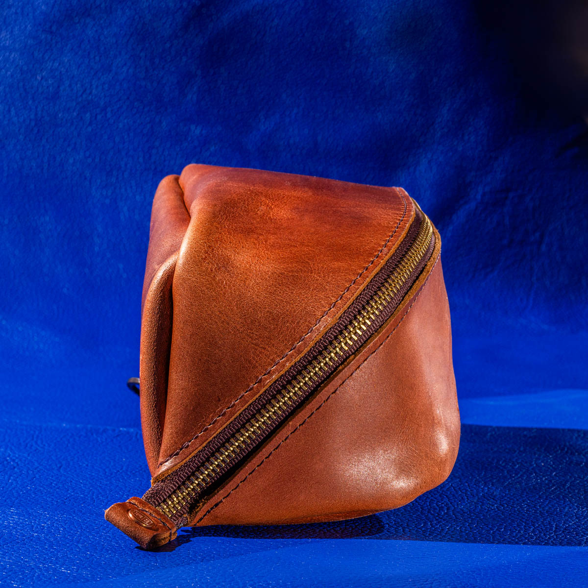 leather cosmetic pouch