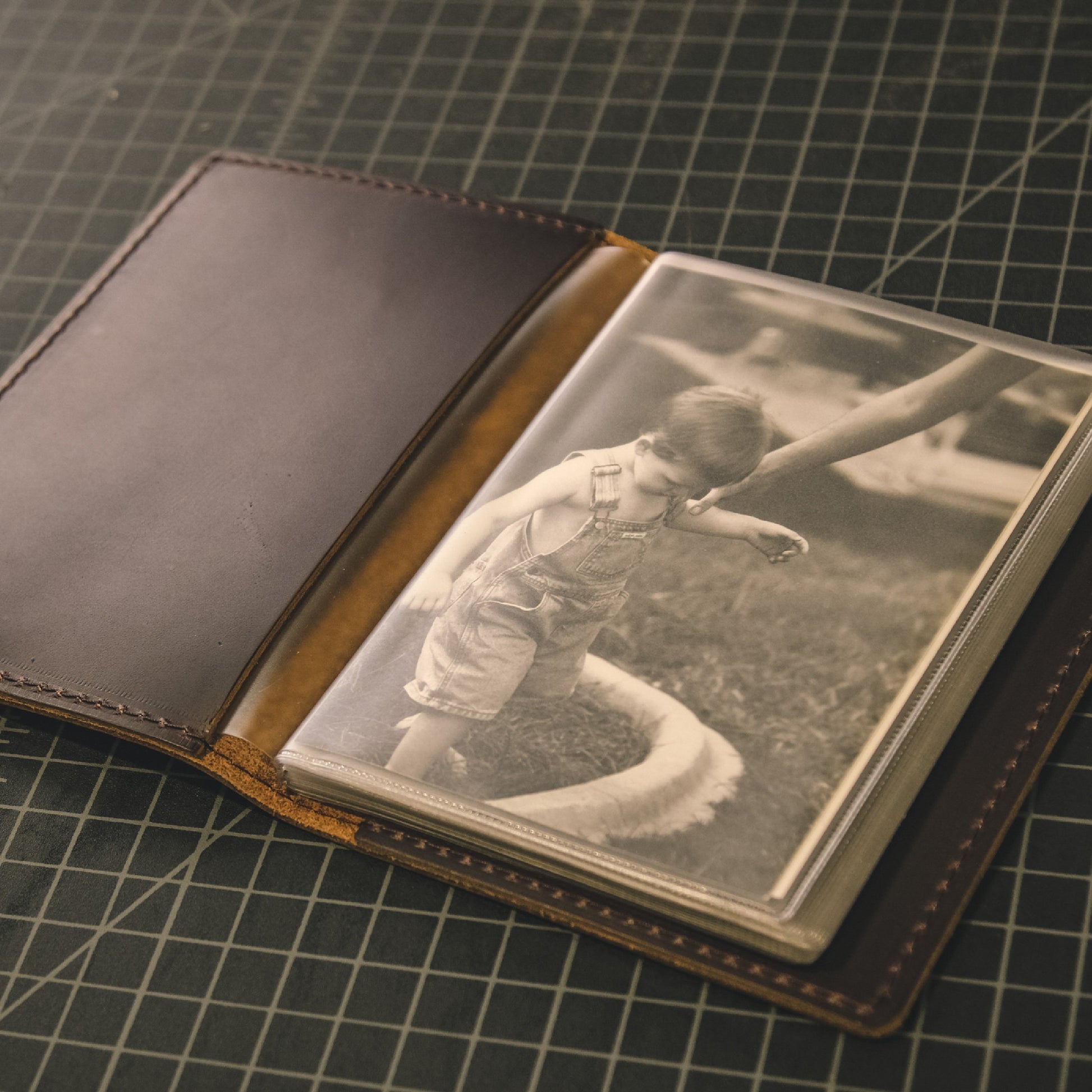 Small Photo Album 4x6 Holds 24 Ideal for Personalized Photos or Photobook (Green)