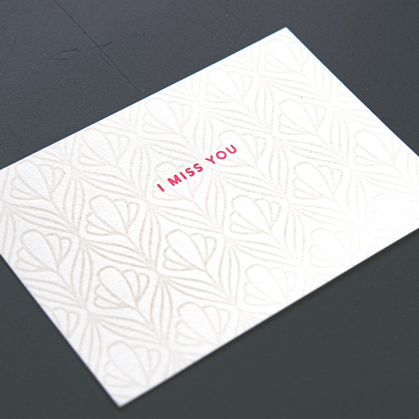 Limited Edition Letterpressed Notecard Set - Red Letter