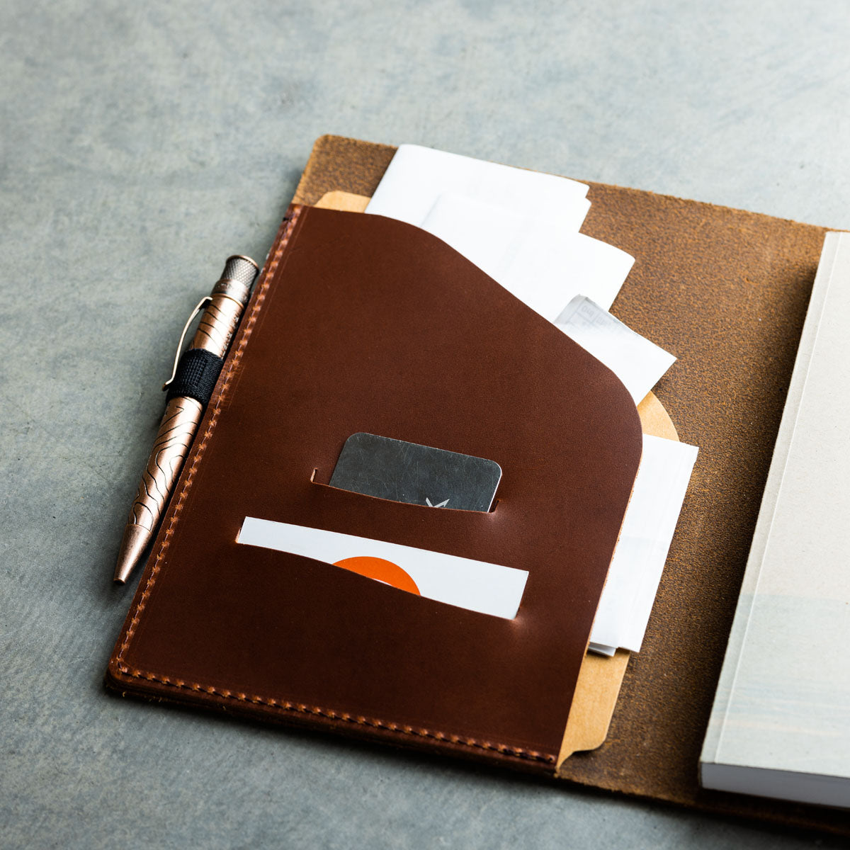 Writers Log Refillable Leather Notebook Series