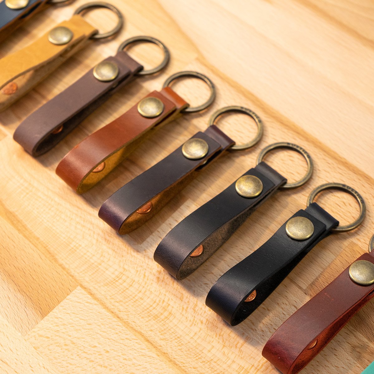 Custom Crafted Leather 'Belt' Keyrings | Corporate Branding
