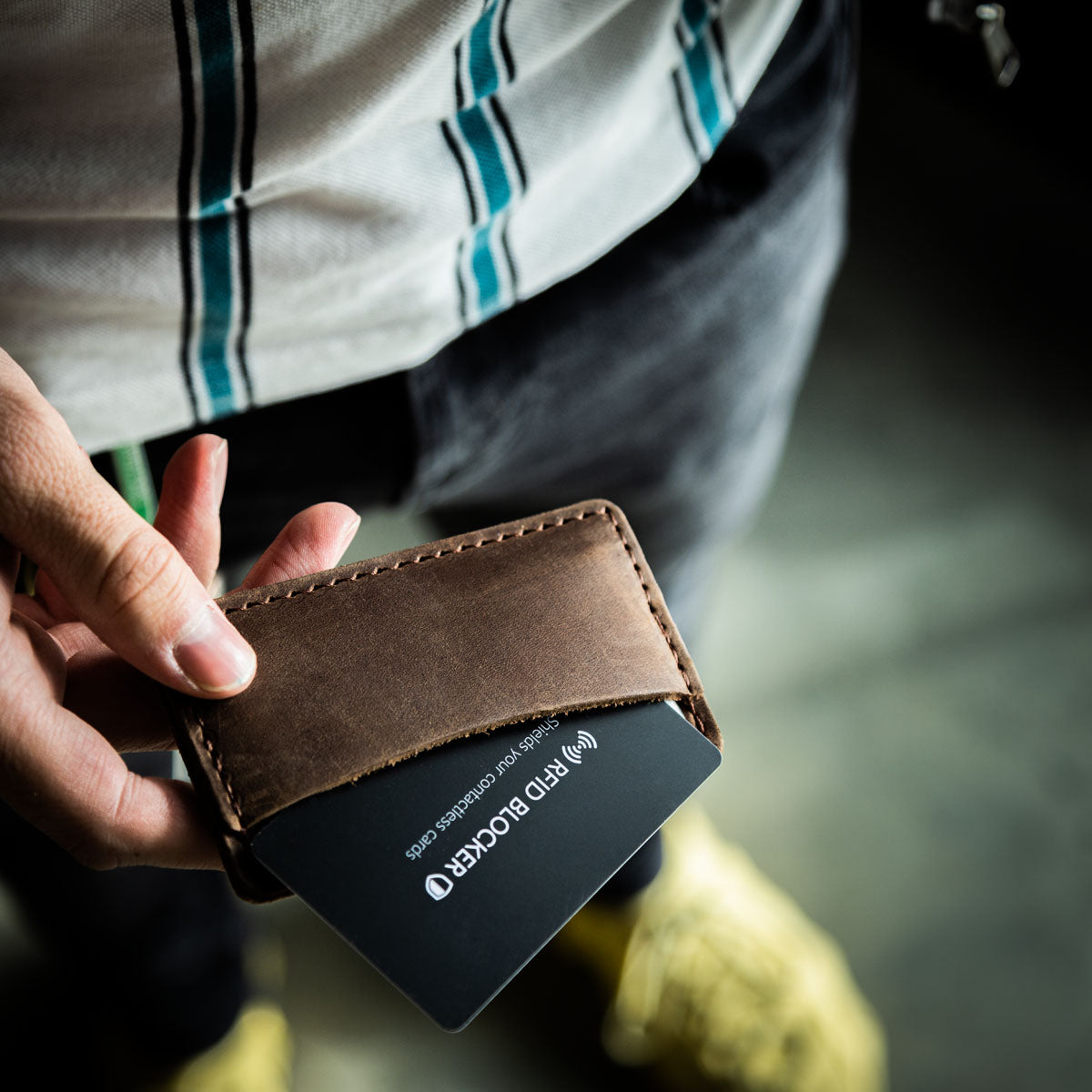 Single Track Leather Wallet - Minimalist Every Day Carry – Rustico