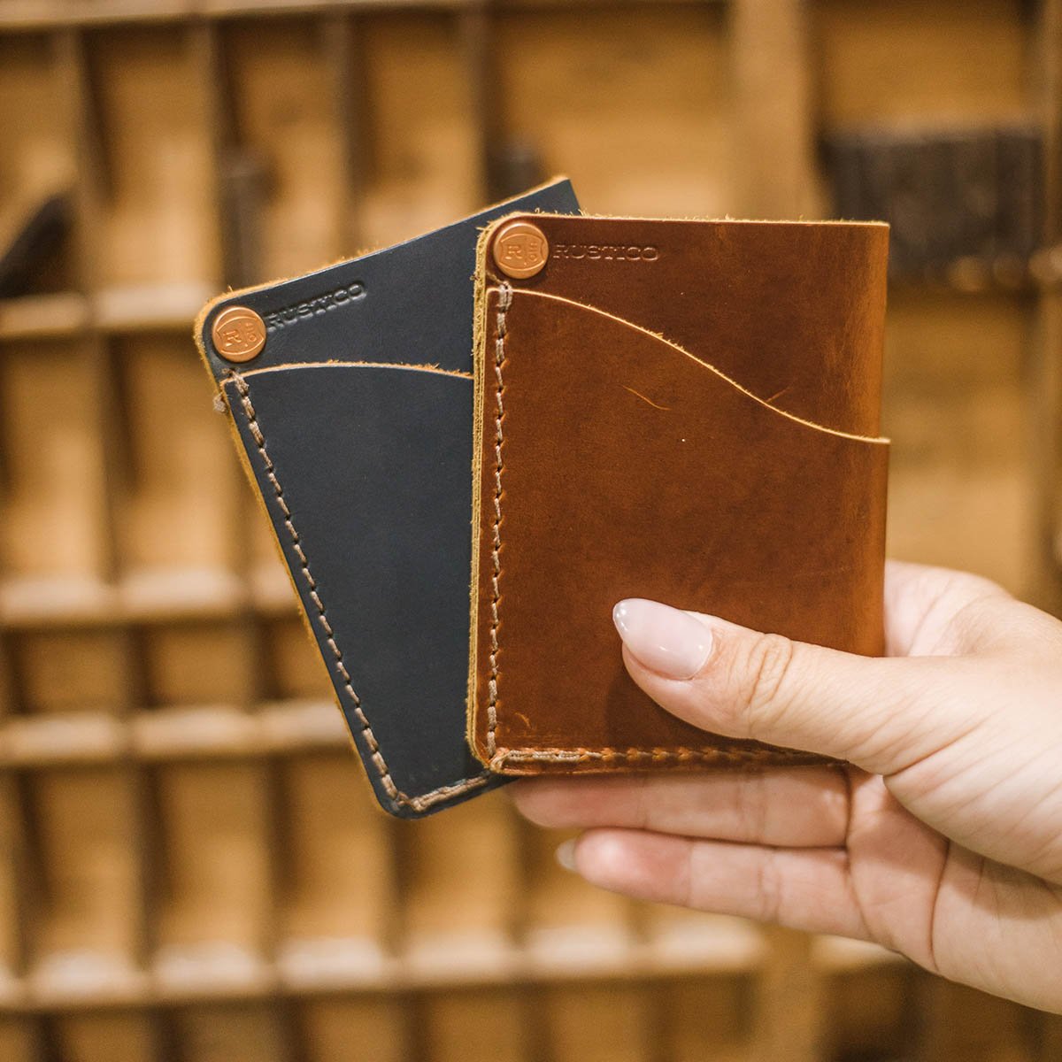 Wave RFID Leather Wallet