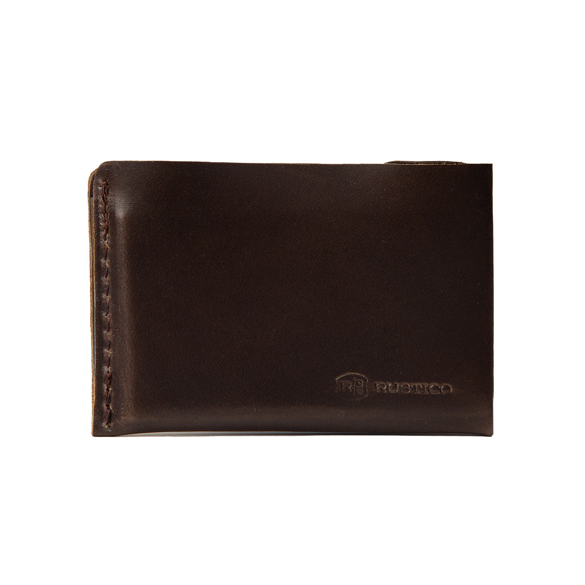 Rustico AC0117-0001 Rover Slim Leather Wallet for Unisex, Dark Brown