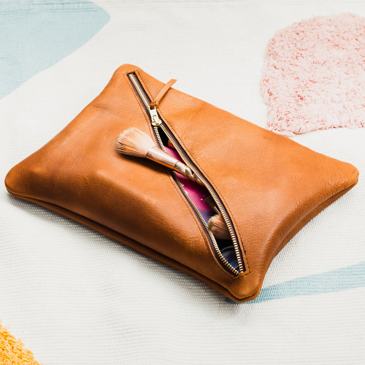 Handmade Leather Monogram Toiletry 26 Pouch