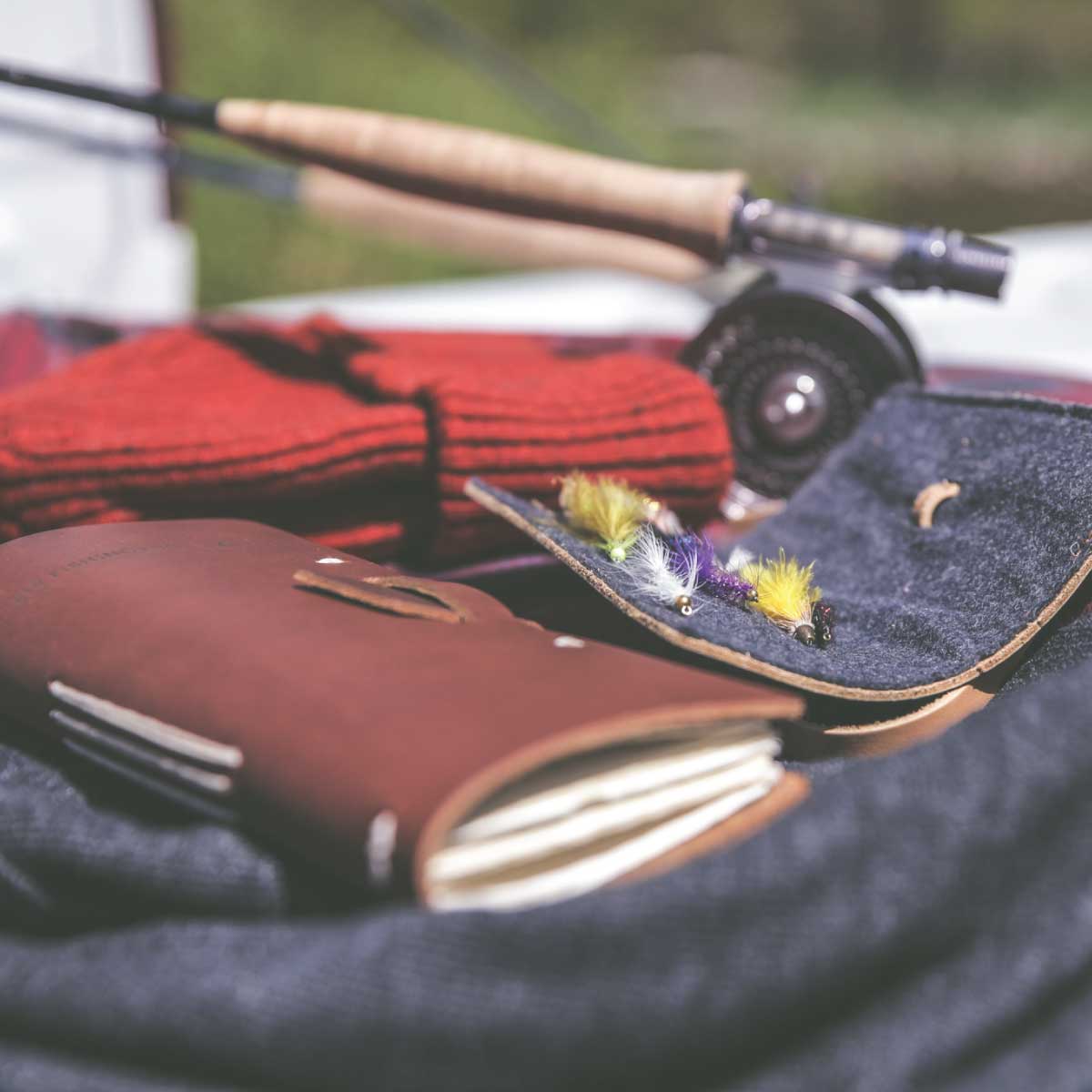 Leather Fly Fishing Gift Set