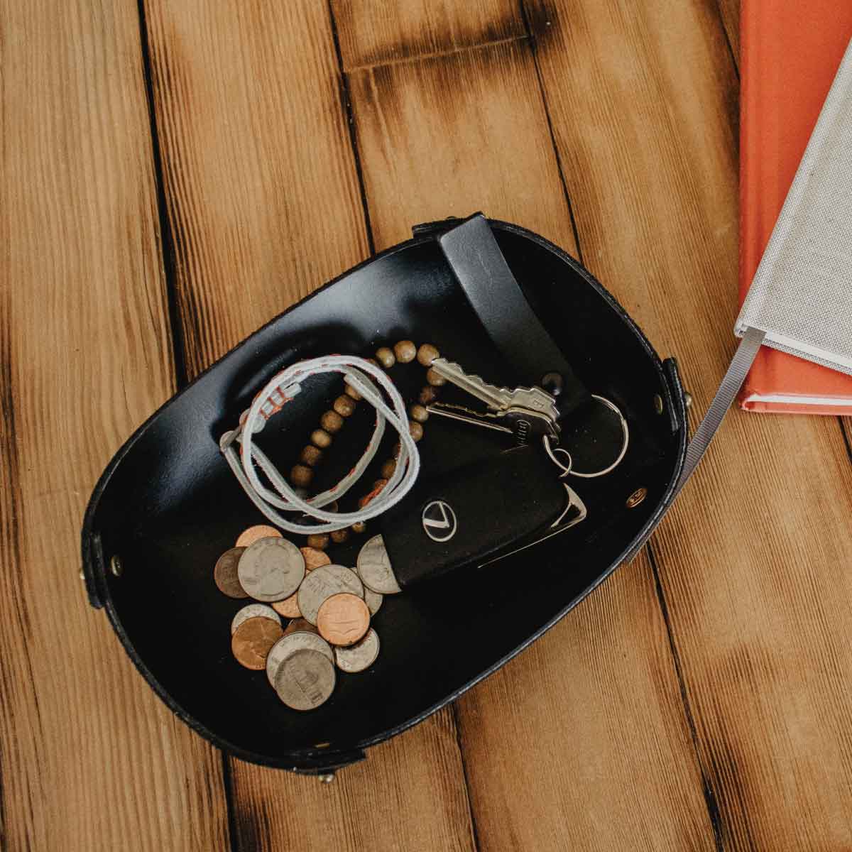 Deluxe Leather Valet Tray – Odin Leather Goods