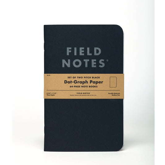 Pitch Black Dot-Graph Roleplaying Notebook Refill - Set of 2