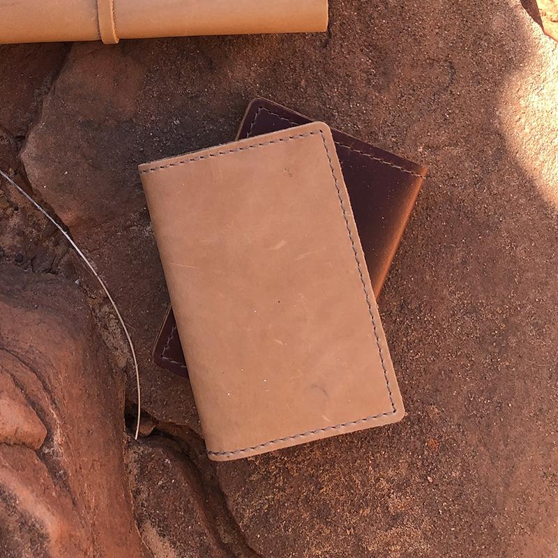 Refillable Leather Pocket Notebook