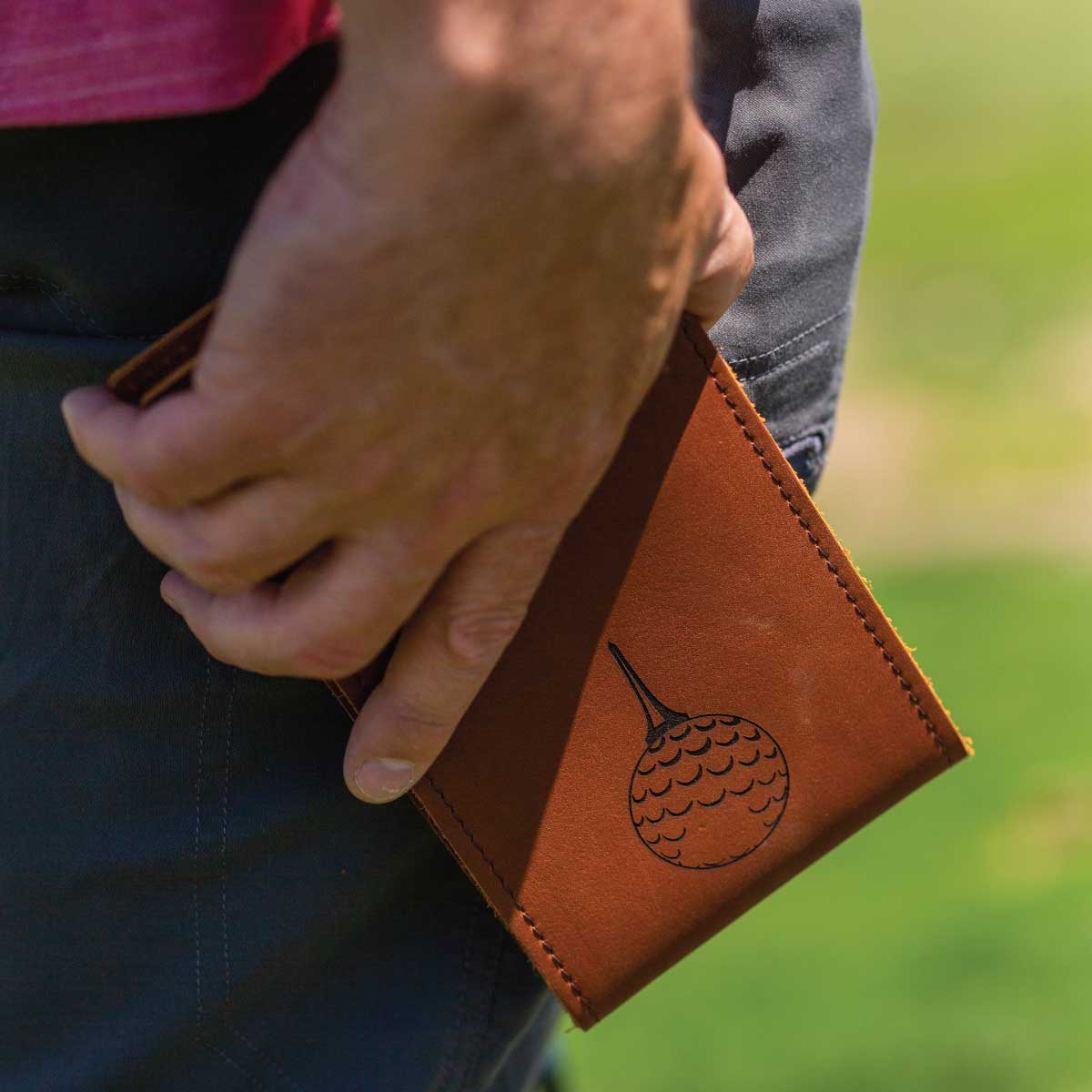 Leather Golf Ball Pouch – Rustico